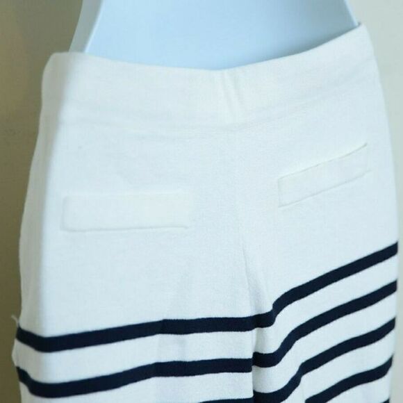 PORTSPURE White Black Striped 2 Piece Sweater Set - Picture 7 of 9